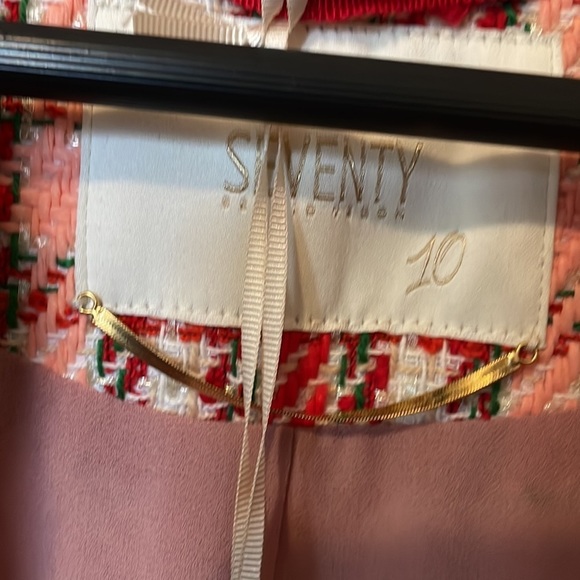 Seventy Sergio Tegon Pink Red Tweed Blazer - Picture 8 of 14
